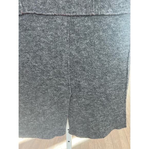 MOTH Anthropologie Wool Blend Morris Open Front Vest Duster Size XS/S wine/grey - Picture 7 of 8